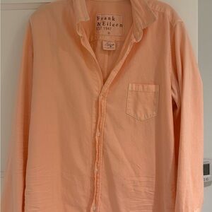 Frank & Eileen Peach Long-Sleeve Casual Button-Down